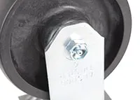 Vestil CST-HHD-6X2GFN-R caster wheel shown from an alternate angle