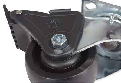 Vestil CST-HLD-4X2GFN-SWTB1 Light Duty Glass Filled Nylon Swivel With Total Brake Caster 6