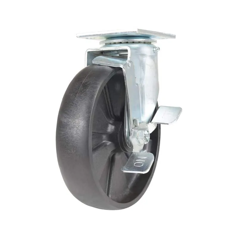 Vestil CST-HLD-8X2GFN-SWB Light Duty Glass Filled Nylon Swivel With Brake Caster