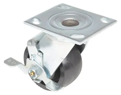 Vestil CST-HLD2-4X2GFN-SWB caster wheel shown from an alternate angle