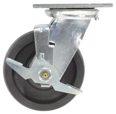 Vestil CST-HLD2-5X2GFN-SWB caster wheel shown from an alternate angle