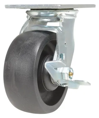 Vestil CST-HLD2-5X2GFN-SWB caster wheel shown from an alternate angle