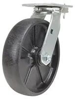 Vestil CST-HLD2-8X2GFN-4PSL caster wheel shown from an alternate angle