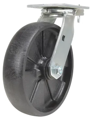 Vestil CST-HLD2-8X2GFN-4PSL RollX Glass Filled Nylon Swivel With 4-Position Lock Caster
