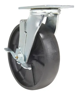 Vestil CST-HLD2-8X2GFN-SWB RollX Glass Filled Nylon Swivel With Brake Caster 2
