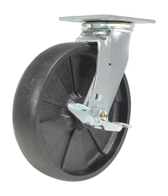 Vestil CST-HLD2-8X2GFN-SWB RollX Glass Filled Nylon Swivel With Brake Caster