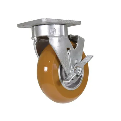 Vestil CST-JKING-6X2UL-SWB Polyurethane Swivel With Brake Caster