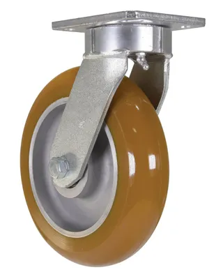 Vestil CST-JKING-8X2UL-S caster wheel shown from an alternate angle