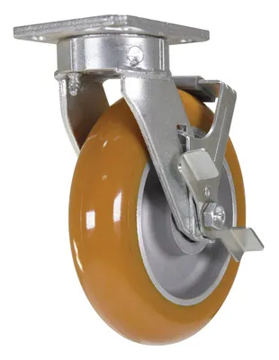 Vestil CST-JKING-8X2UL-SWB caster wheel shown from an alternate angle