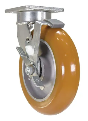 Vestil CST-JKING-8X2UL-SWB caster wheel shown from an alternate angle