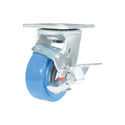 Vestil CST-KB-4X2PUP-SWB Polyurethane Swivel With Brake Caster