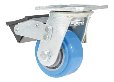 Vestil CST-KB-4X2PUP-SWTB caster wheel shown from an alternate angle