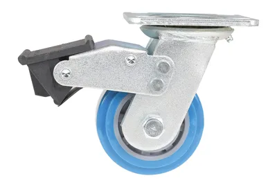 Vestil CST-KB-4X2PUP-SWTB caster wheel shown from an alternate angle