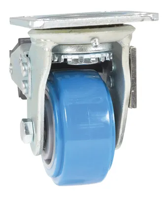 Vestil CST-KB-4X2PUP-SWTB caster wheel shown from an alternate angle