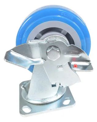 Vestil CST-KB-5X2PUP-SWB Polyurethane Swivel With Brake Caster