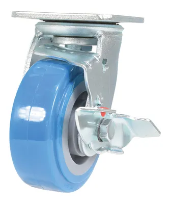 Vestil CST-KB-5X2PUP-SWB Polyurethane Swivel With Brake Caster