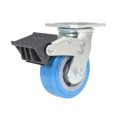 Vestil CST-KB-5X2PUP-SWTB Polyurethane Swivel With Total Brake Caster
