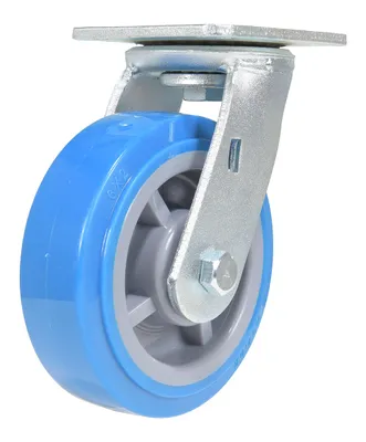 Vestil CST-KB-6X2PUP-S caster wheel shown from an alternate angle