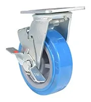 Vestil CST-KB-6X2PUP-SWB caster wheel shown from an alternate angle
