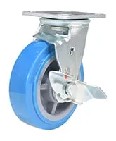 Vestil CST-KB-6X2PUP-SWB caster wheel shown from an alternate angle