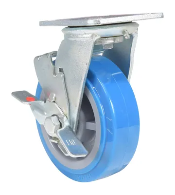 Vestil CST-KB-6X2PUP-SWB Polyurethane Swivel With Brake Caster
