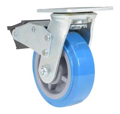 Vestil CST-KB-6X2PUP-SWTB Polyurethane Swivel With Total Brake Caster