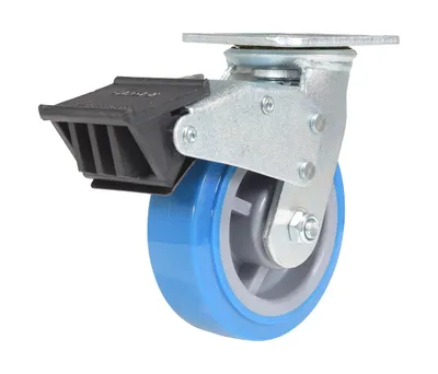 Vestil CST-KB-6X2PUP-SWTB Polyurethane Swivel With Total Brake Caster