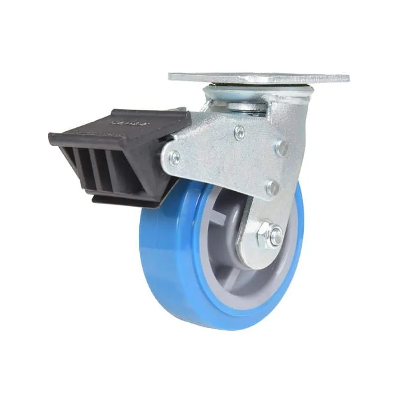 Vestil CST-KB-6X2PUP-SWTB Polyurethane Swivel With Total Brake Caster