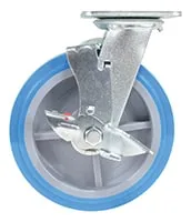 Vestil CST-KB-8X2PUP-SWB caster wheel shown from an alternate angle