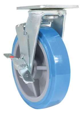 Vestil CST-KB-8X2PUP-SWB Polyurethane Swivel With Brake Caster