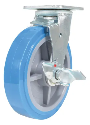 Vestil CST-KB-8X2PUP-SWB Polyurethane Swivel With Brake Caster
