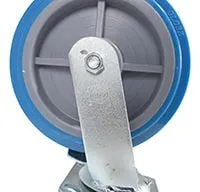 Vestil CST-KB-8X2PUP-SWB caster wheel shown from an alternate angle