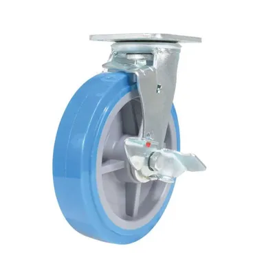 Vestil CST-KB-8X2PUP-SWB Polyurethane Swivel With Brake Caster