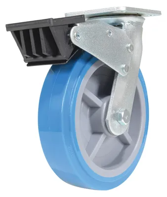 Vestil CST-KB-8X2PUP-SWTB Polyurethane Swivel With Total Brake Caster