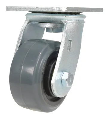 Vestil CST-KSM-4X2MR-S Rubber Swivel Caster