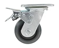 Vestil CST-KSM-4X2MR-SWTB caster wheel shown from an alternate angle