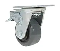 Vestil CST-KSM-4X2MR-SWTB caster wheel shown from an alternate angle