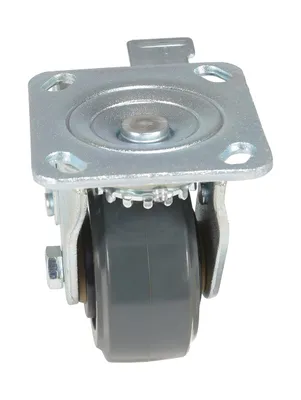 Vestil CST-KSM-4X2MR-SWTB Rubber Swivel With Total Brake Caster