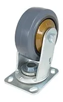Vestil CST-KSM-5X2MR-S caster wheel shown from an alternate angle