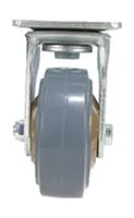 Vestil CST-KSM-5X2MR-S caster wheel shown from an alternate angle