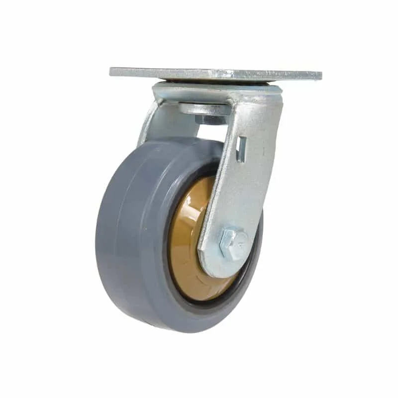 Vestil CST-KSM-5X2MR-S Rubber Swivel Caster