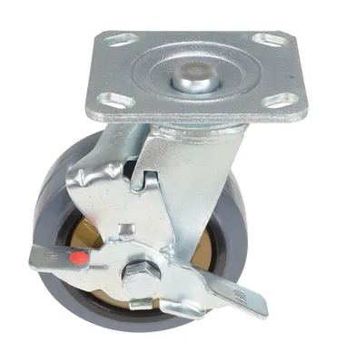 Vestil CST-KSM-5X2MR-SWB Rubber Swivel With Brake Caster