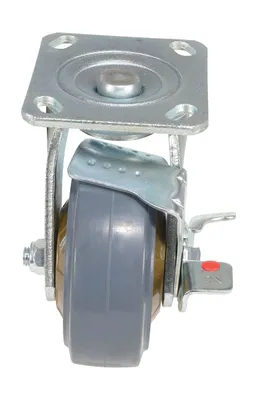 Vestil CST-KSM-5X2MR-SWB Rubber Swivel With Brake Caster