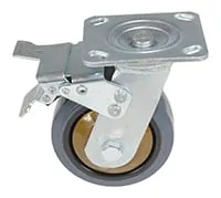 Vestil CST-KSM-5X2MR-SWTB caster wheel shown from an alternate angle