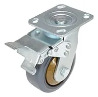 Vestil CST-KSM-5X2MR-SWTB caster wheel shown from an alternate angle
