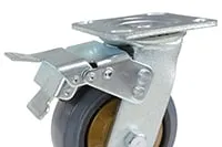 Vestil CST-KSM-5X2MR-SWTB caster wheel shown from an alternate angle