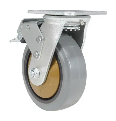 Vestil CST-KSM-6X2MR-SWTB caster wheel shown from an alternate angle