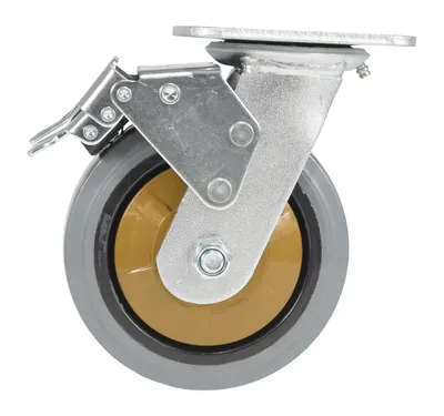Vestil CST-KSM-6X2MR-SWTB caster wheel shown from an alternate angle