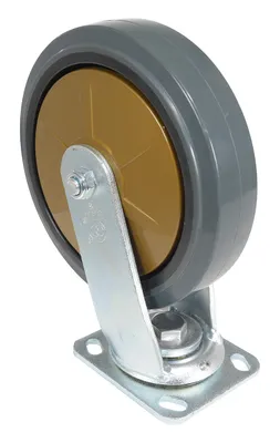 Vestil CST-KSM-8X2MR-S caster wheel shown from an alternate angle
