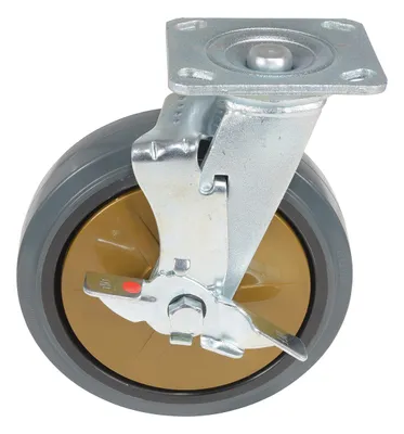 Vestil CST-KSM-8X2MR-SWB caster wheel shown from an alternate angle